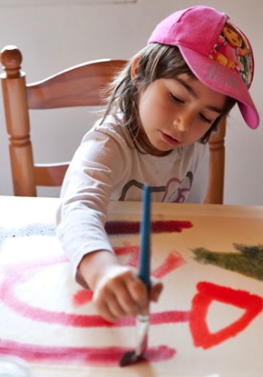 Taller de pintura, el baile del pincel