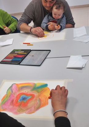Pintando taller arteterapia